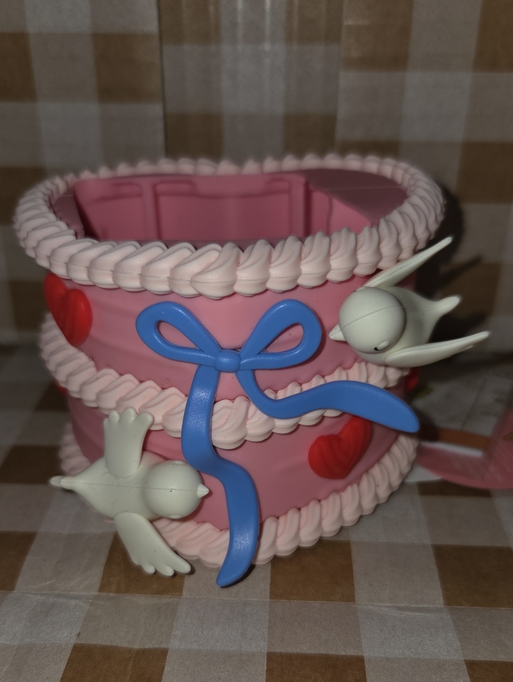 Bath & Body Works Song Bird Heart Shaped Cake Singing Soap Holder NWT